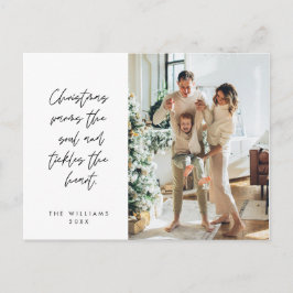 Sentimental, frohe Weihnachten, Familienfest Foto Postkarte