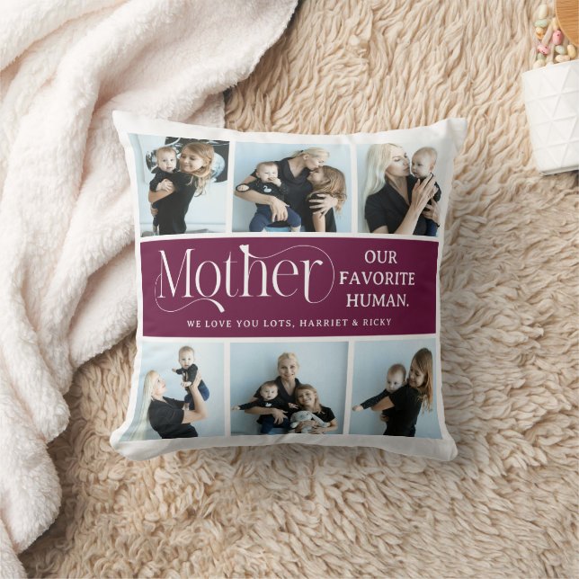Sentimental Photo Collage Mom Keepsake  Kissen (Decke)