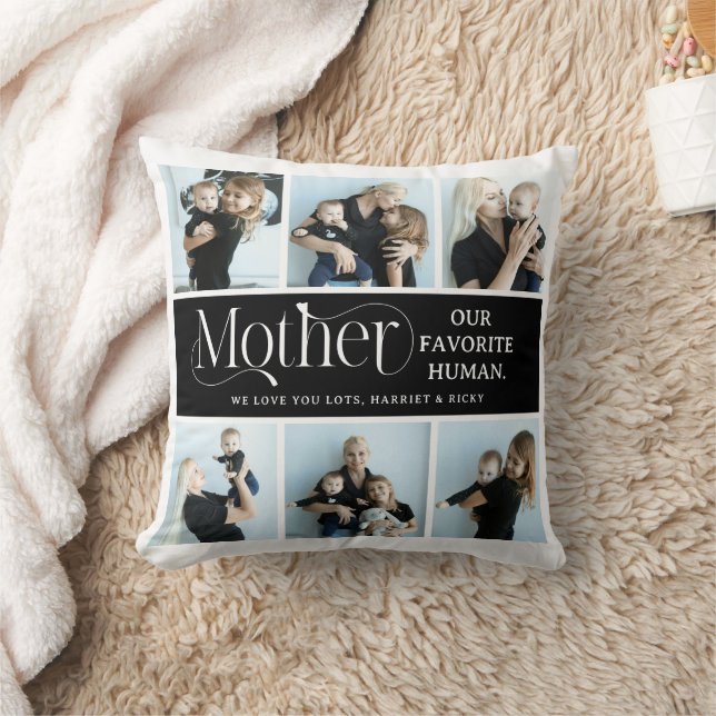 Sentimental Photo Collage Mom Keepsake  Kissen (Decke)
