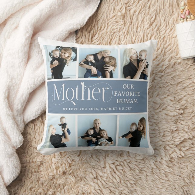 Sentimental Photo Collage Mom Keepsake  Kissen (Decke)