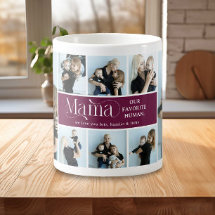 Sentimentale Fotocollage Mama Andenken Kaffeetasse