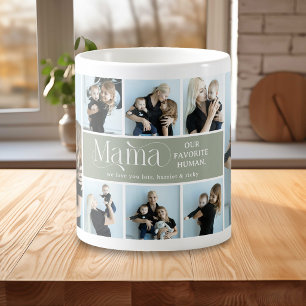 Sentimentale Fotocollage Mama Andenken Kaffeetasse