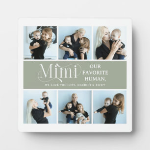 Sentimentale Fotocollage Mimi Andenken  Fotoplatte