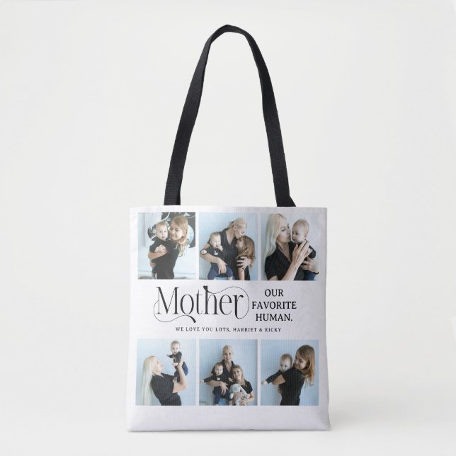 Sentimentale Fotocollage Mutter Andenken  Tasche (Vorderseite)