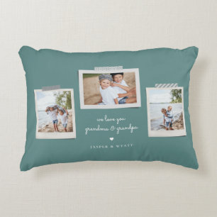 Sentiments joyeux Snapshot Photo Accent Coussin