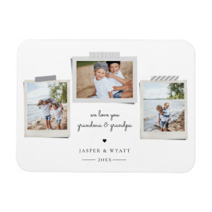 Sentiments joyeux Snapshot Photo Magnet