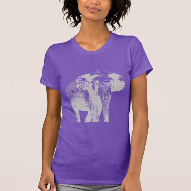 Sentinel der Harmonie: Der Elefant T-Shirt (Vorderseite)
