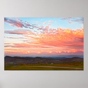 Sentinel Rock Sunset, Vermont Poster