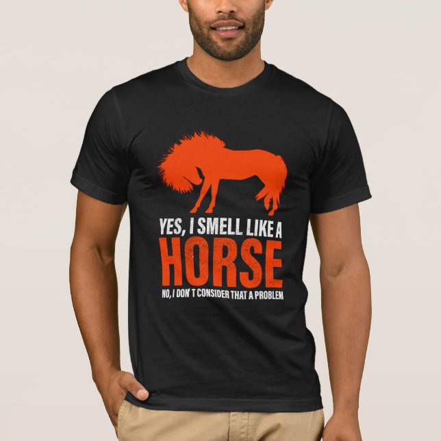 Sentir comme un cheval en T-shirt Tangerine (Devant)