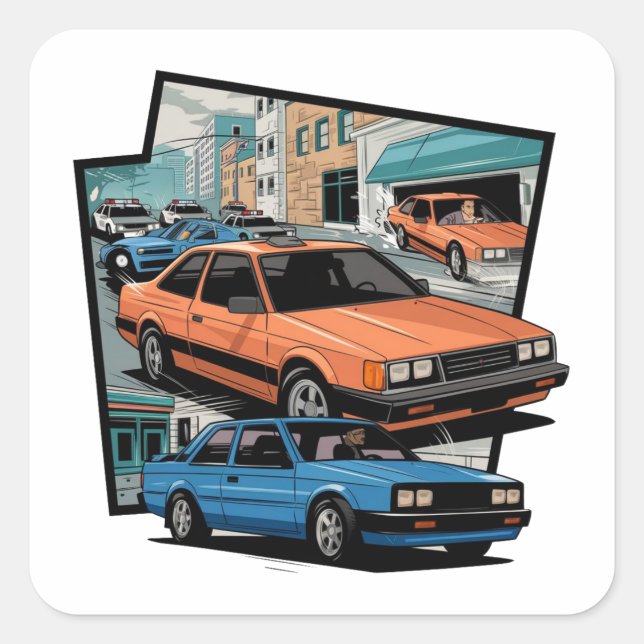 Sentra Quadratischer Aufkleber (Vorderseite)