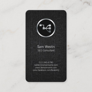 SEO Consultant Network Points Icon Business Card Visitenkarte