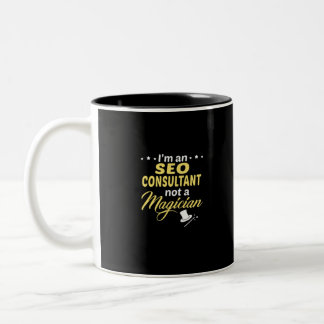 SEO-Experte nicht Magier Zweifarbige Tasse