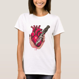 SEO-Titel: Anatomische Herz- und Dolch-Illustratio T-Shirt