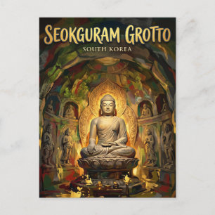 Seokguram-Grotte Südkorea Postkarte