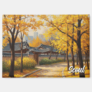 Seoul Bukchon Südkorea Travel Magnet
