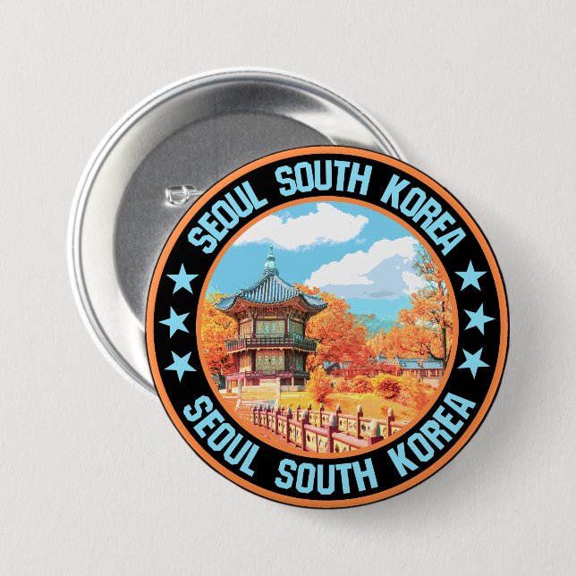 Seoul Button (Vorne & Hinten)
