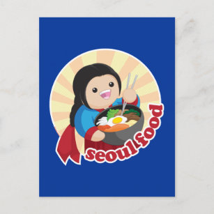 Seoul Food Postkarte