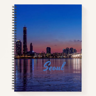 Seoul Hauptstadt South Korea City Skyline Notizbuch