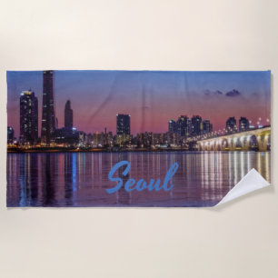 Seoul Hauptstadt South Korea City Skyline Strandtuch