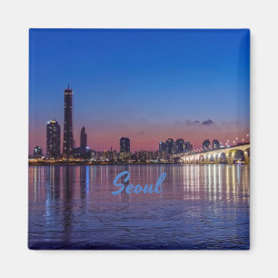 Seoul Hauptstadt Südkoreas City Skyline Magnet