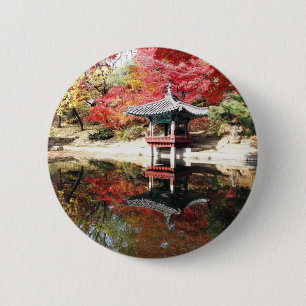 Seoul-Herbst-Farben Button