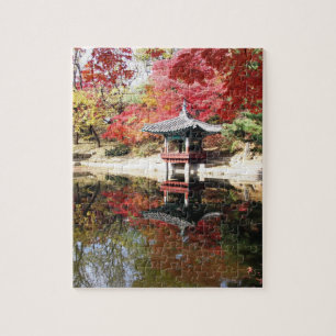 Seoul-Herbst färbt Puzzlen