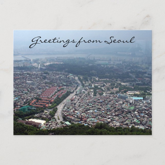 Seoul korea Ansicht Postkarte (Vorderseite)