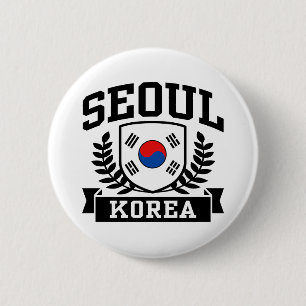 Seoul Korea Button