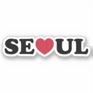 Seoul Liebe Heart Aufkleber