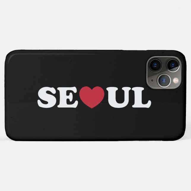 Seoul Liebe Heart Case-Mate iPhone Hülle (Rückseite (Horizontal))