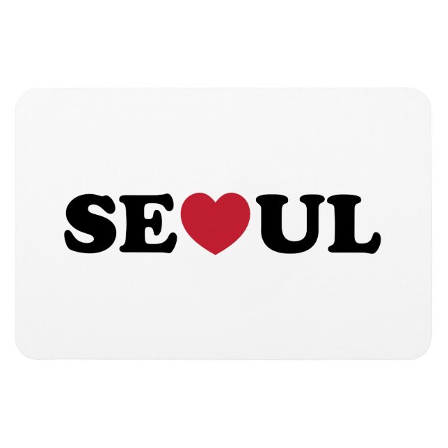 Seoul Liebe Heart Magnet (Horizontal)