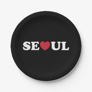 Seoul Liebe Heart Pappteller
