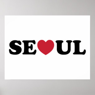 Seoul Liebe Heart Poster