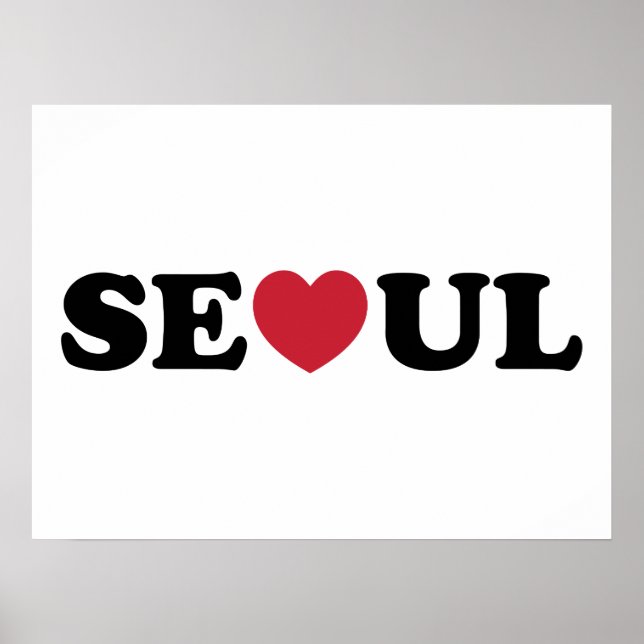 Seoul Liebe Heart Poster (Vorne)