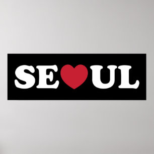 Seoul Liebe Heart Poster