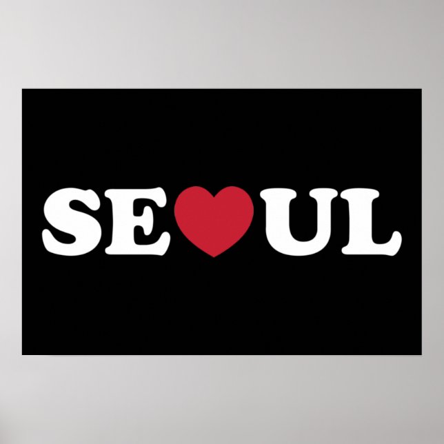 Seoul Liebe Heart Poster (Vorne)