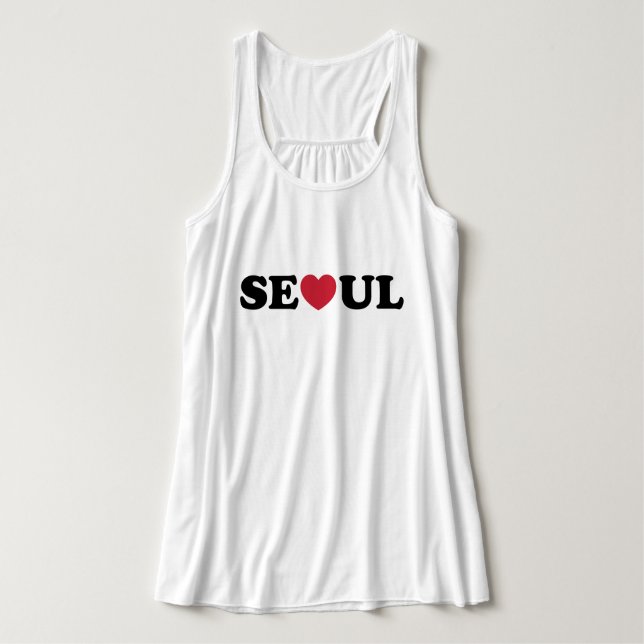 Seoul Liebe Heart Tank Top (Design Vorderseite)
