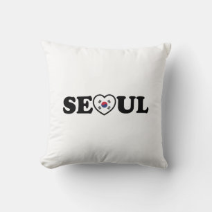 Seoul Liebe Herz Taegeukgi Flag Kissen
