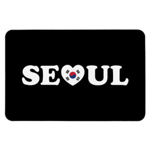 Seoul Liebe Herz Taegeukgi Flag Magnet
