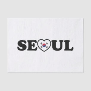 Seoul Liebe Herz Taegeukgi Flag Seidenpapier