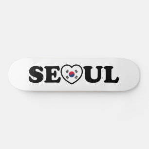 Seoul Liebe Herz Taegeukgi Flag Skateboard