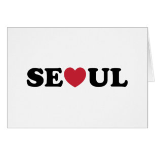 Seoul Liebe Herzkarte
