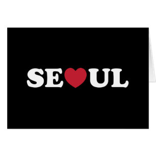 Seoul Liebe Herzkarte