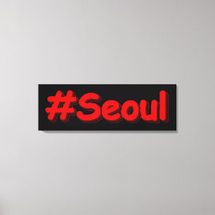 "#Seoul" Niedliches Design. Jetzt kaufen Leinwanddruck
