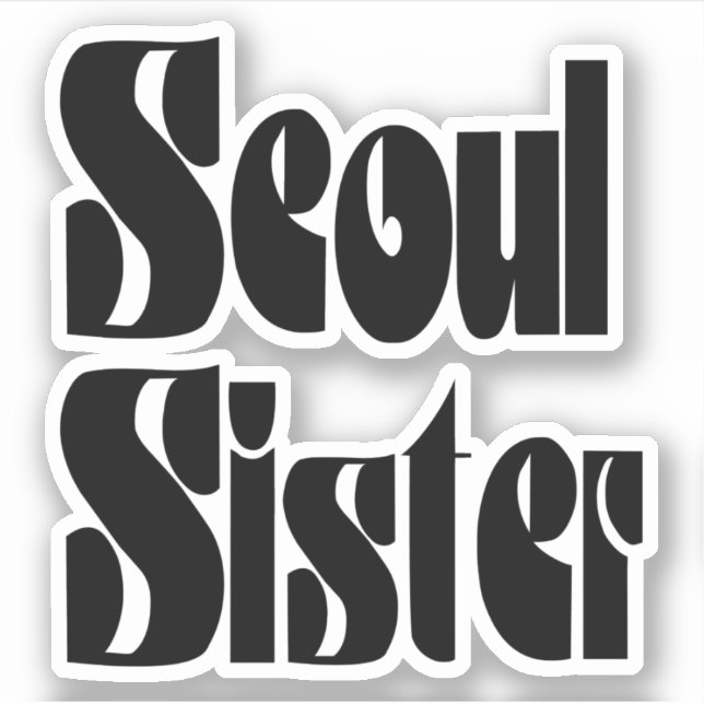 Seoul Sister Aufkleber (Vorderseite)