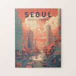 Seoul South Korea Illustration Art Vintag<br><div class="desc">Seoul Illustration Design mit einem Manga Art Stil. Seoul,  die Hauptstadt Südkoreas,  ist eine riesige Metropole,  in der moderne Wolkenkratzer,  High-Tech-U-Bahnen und Pop-Kultur buddhistische Tempel,  Paläste und Straßenmärkte treffen.</div>