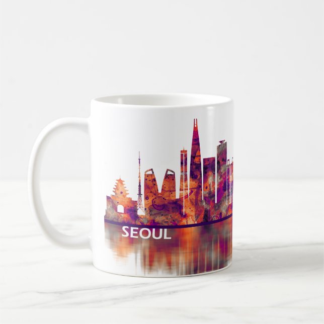 Seoul South Korea Skyline Kaffeetasse (Links)