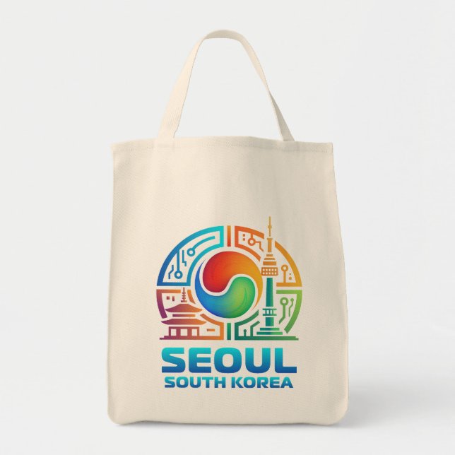 Seoul South Korea Tragetasche (Vorne)