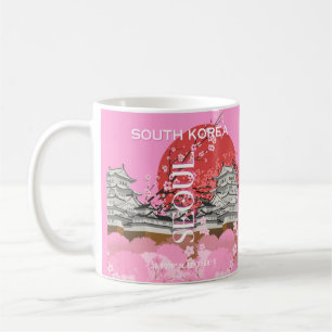Seoul South Korea Travel Art Kaffeetasse