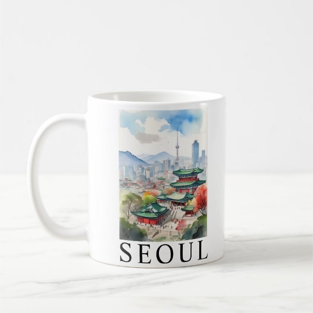 Seoul, Südkorea Kaffeetasse (Links)
